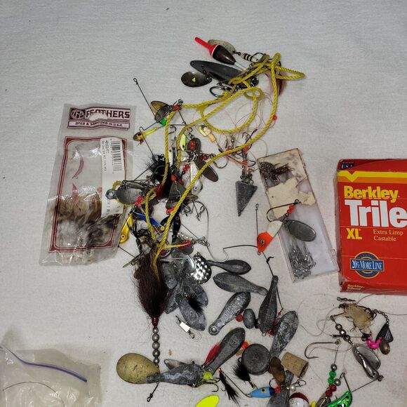 Fishing Line Lures Lot Rubber Worm Bass Trout Bait Outdoor Freshwater Fisherman - Picture 8 of 10